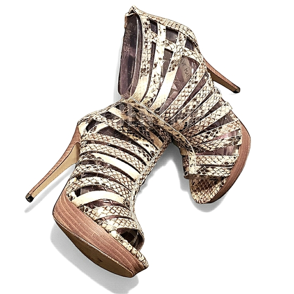 STEVE MADDEN~Nusance Natural Snake. Authentic - Picture 2 of 12